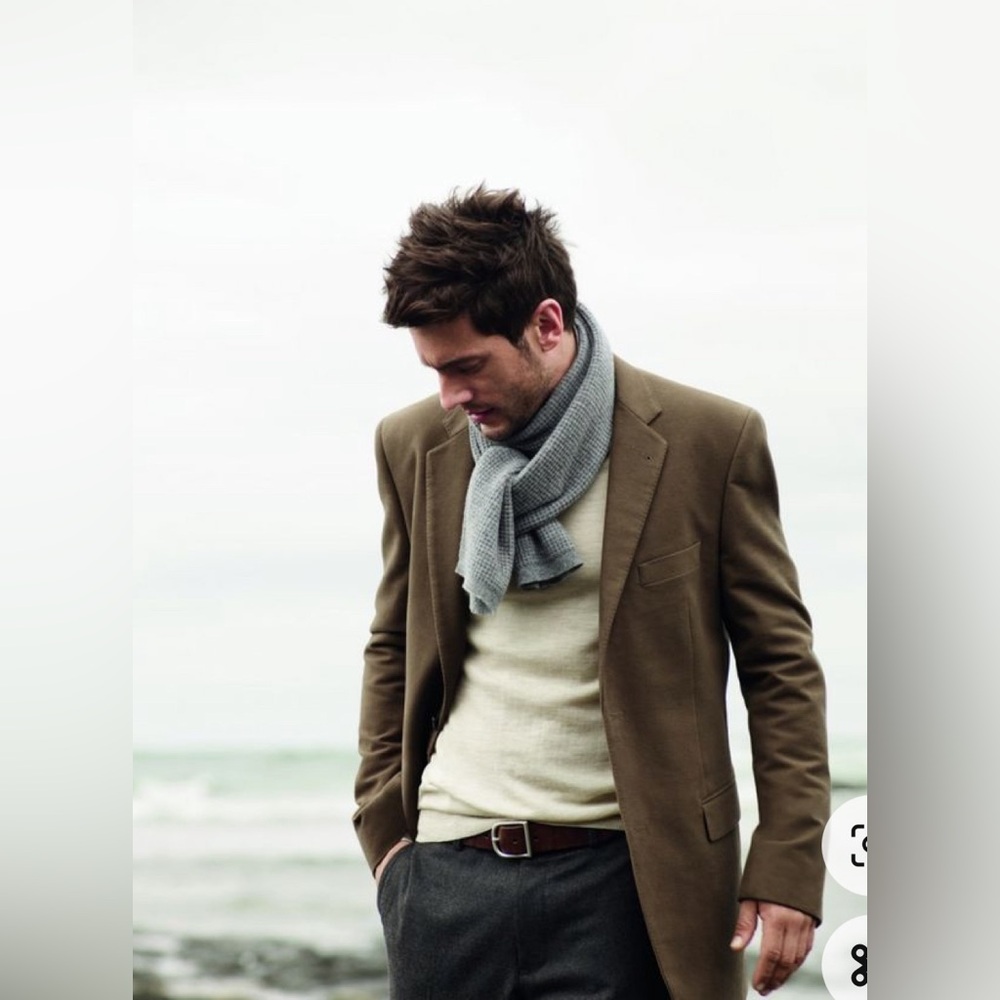 Brown Wool Blazer Made in Italy